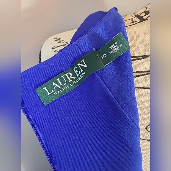 Lauren Ralph Lauren Blue Cocktail Dress size 10 - Picture 6 of 9